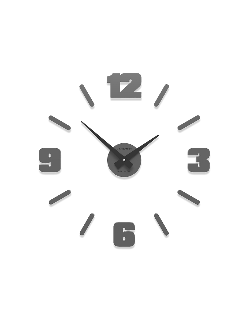 PrezziForti.it | orologio da parete numeri moderni adesivi legno grigio quarzo 50cm calleadesign 10 304 3