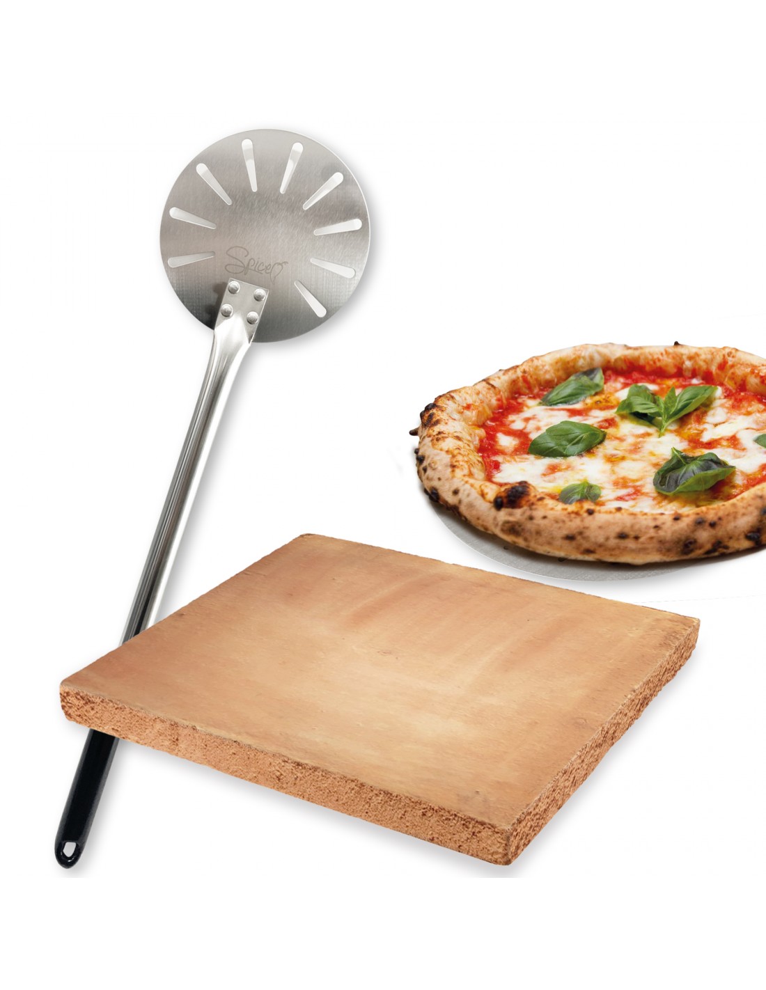 PrezziForti.it | set biscotto di casapulla quadrato 40 cm palino acciaio inox 18 cm